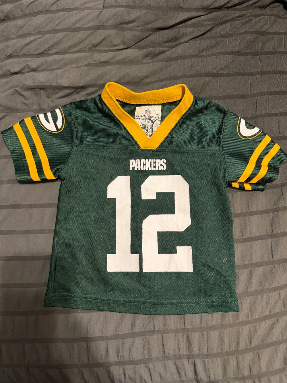 NFL Green & Yellow Packers #12 Kids Jersey